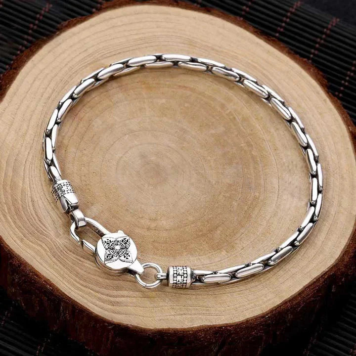 Pulseira Masculina Lux Prata 925