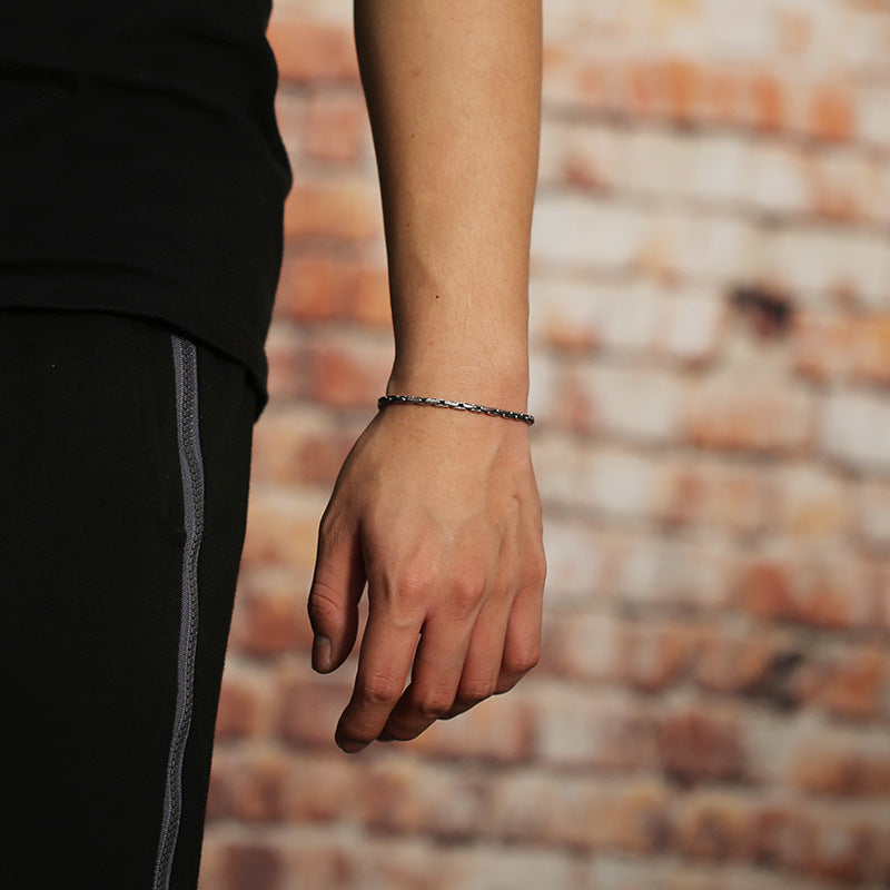 Pulseira Masculina Lux Prata 925