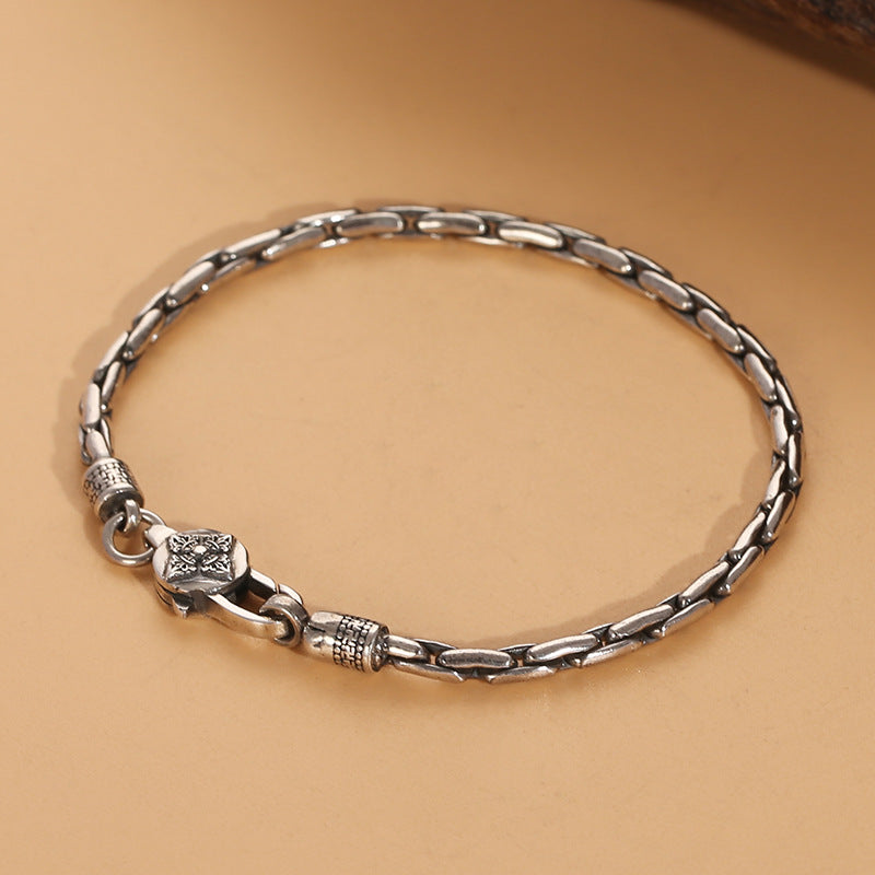 Pulseira Masculina Lux Prata 925