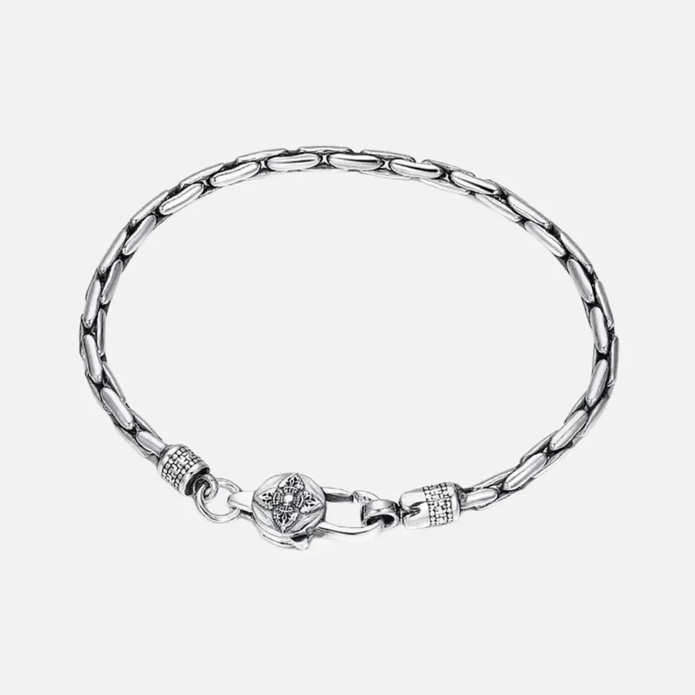 Pulseira Masculina Lux Prata 925