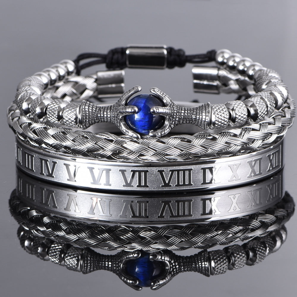 Kit King Supreme – 3 Pulseiras Masculinas de Luxo
