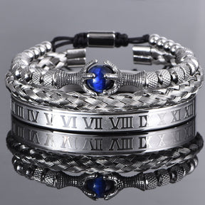 Kit King Supreme – 3 Pulseiras Masculinas de Luxo