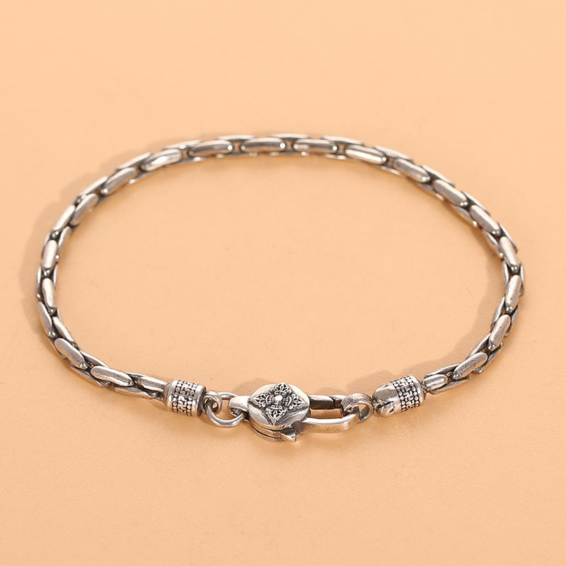 Pulseira Masculina Lux Prata 925