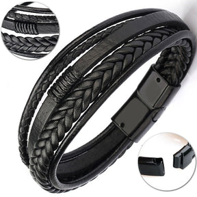 Pulseira King Magnet – Couro Premium com Fecho Magnético