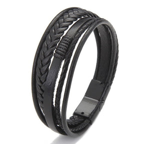 Pulseira King Magnet – Couro Premium com Fecho Magnético