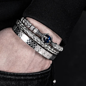 Kit King Supreme – 3 Pulseiras Masculinas de Luxo